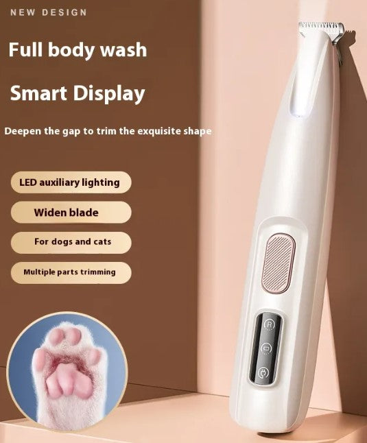 Pet Paw Trimmer with LED Light — Painless Gentle Grooming for Senior Dogs & Cats - ICYSTA