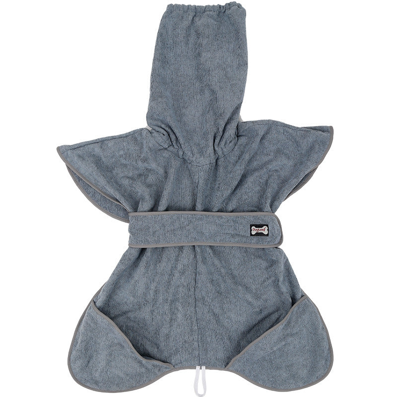 Highly Absorbent Cotton Dog Bathrobe Towel — Premium Post-Bath Comfort - ICYSTA