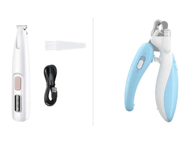 Pet Paw Trimmer with LED Light — Painless Gentle Grooming for Senior Dogs & Cats - ICYSTA