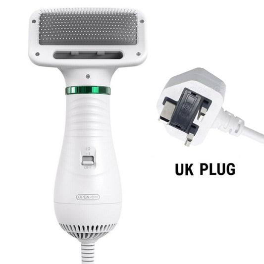2-in-1 Dog Hair Dryer & Grooming Brush — Gentle Drying & Detangling for Senior Dogs at Home - ICYSTA
