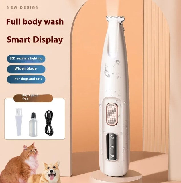 Pet Paw Trimmer with LED Light — Painless Gentle Grooming for Senior Dogs & Cats - ICYSTA