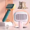 A comb that not only detangles but also massages the pet's skin, promoting blood circulation while brushing.