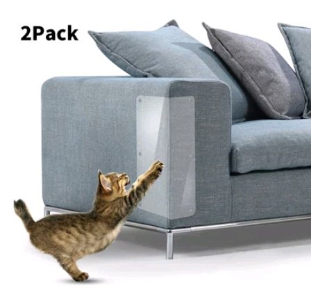 A product designed to protect furniture and other surfaces from being scratched or damaged by a cat’s claws.