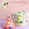 "4-Level Cat Toy Tower - Smart Fun with Rolling Balls & Interactive Training!"