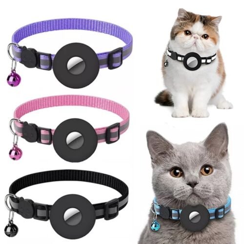 Reflective Waterproof Collar with Airtag Holder for Pets