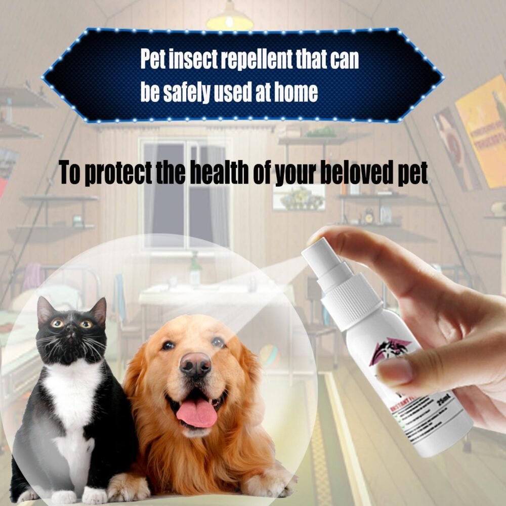 Yegebang Pet Deworming Spray – Natural Flea & Tick Removal, Anti-Itch Relief for Cats & Dogs - Image 5
