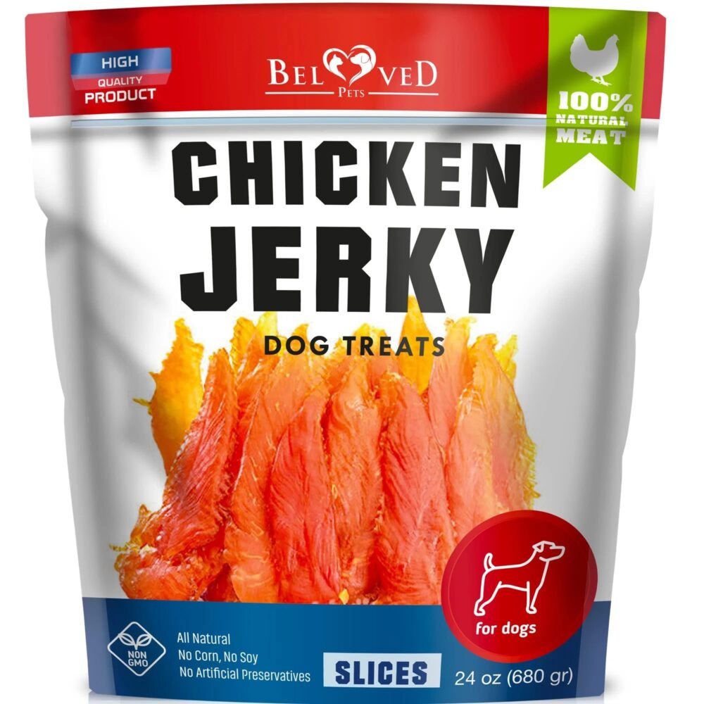 Chicken Jerky Dog Treats – Organic, Grain-Free, High-Protein Chews (1.5 lb)