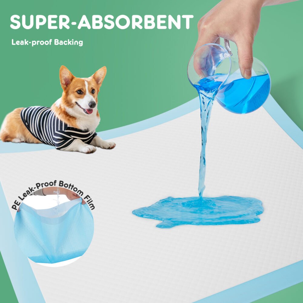 Puppy Pads – Leak-Proof Quick-Drying Disposable Dog Pads, Absorbent Dog Pee Pads - Image 3