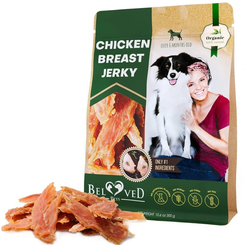 Chicken Jerky Dog Treats – Organic, Grain-Free, High Protein Chews (300g)