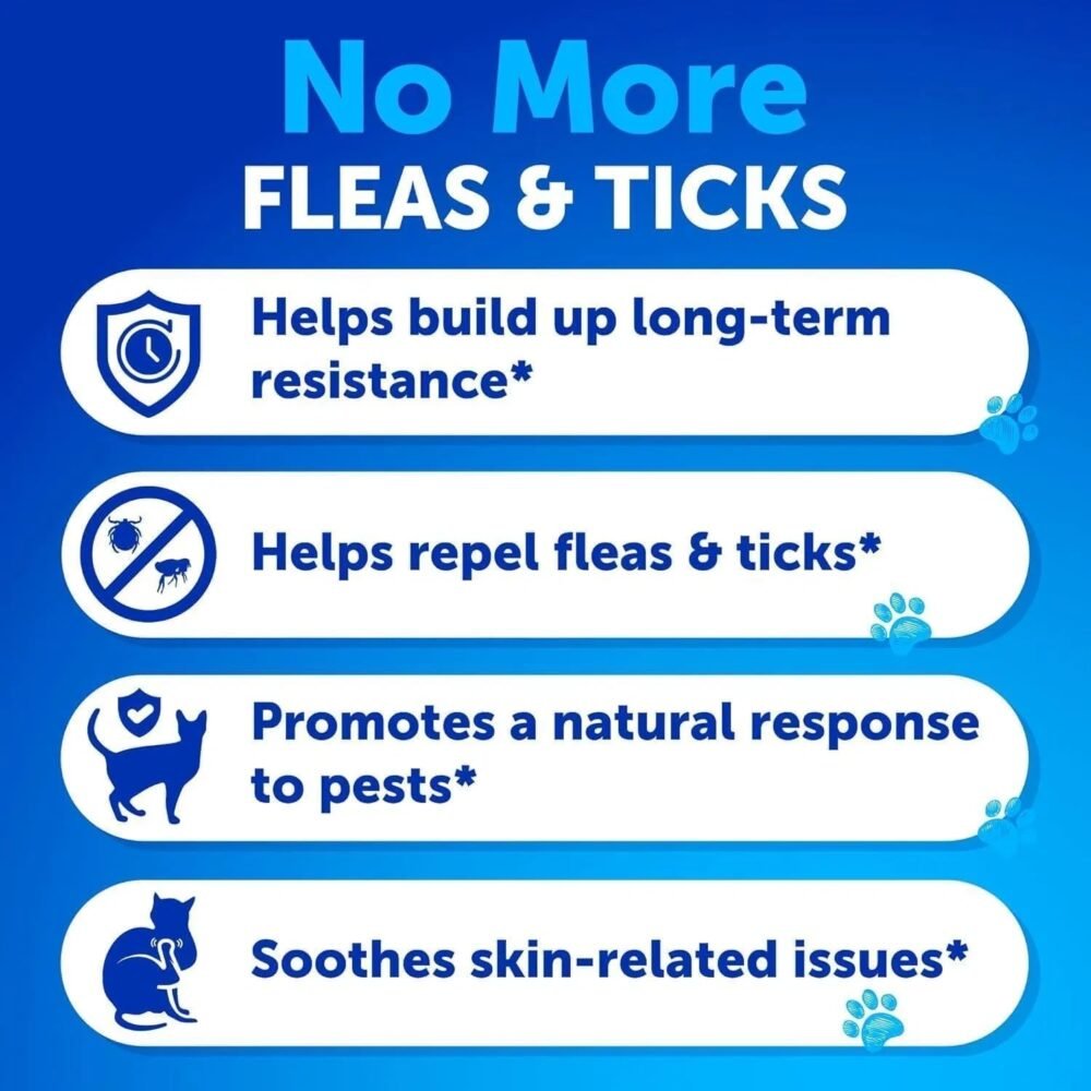 Flea Treatment For Cats – Natural Tick Prevention Chewable Supplement (135 Soft Chews) - Image 3