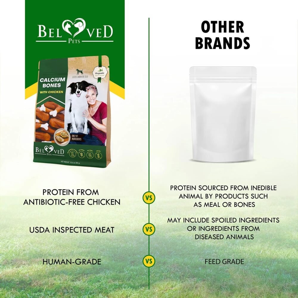 Dog Calcium Bones – Chicken Wrapped, Grain-Free Rawhide-Free Chews - Image 3
