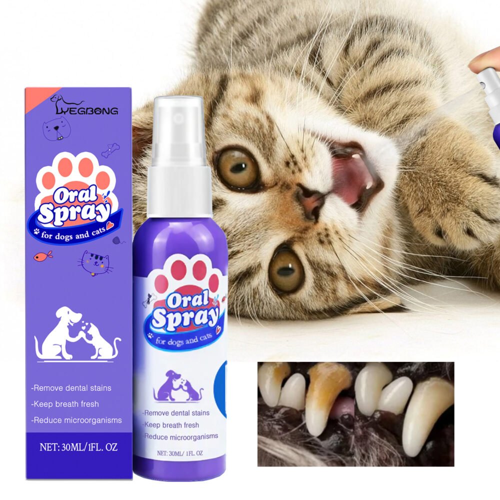 Cat And Dog Teeth Cleaning Spray – Fresh Breath & Tooth Stains Removal, Pet Oral Care Spray - Image 5