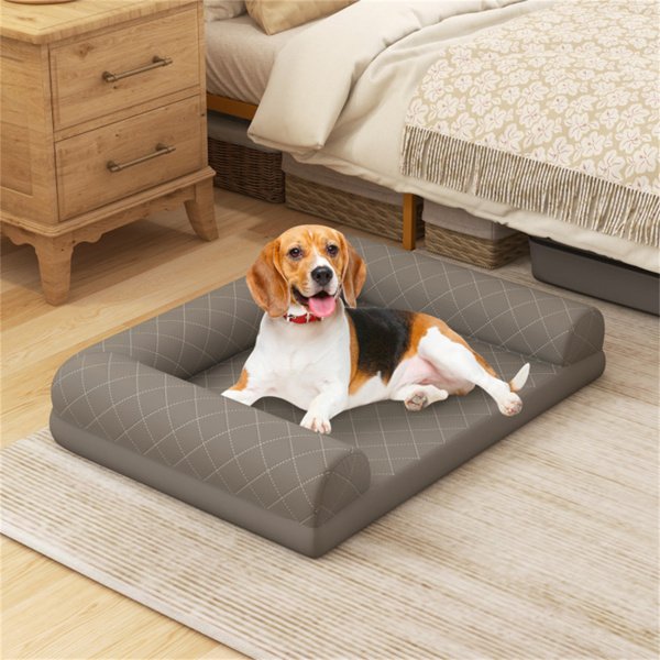 Orthopedic Dog Bed provides a 36-inch supportive and comfortable resting space for dogs, promoting joint health and restful sleep.