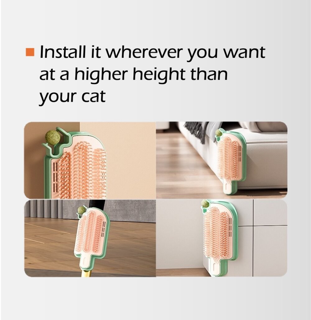 Cat Self Grooming Brush – Popsicle-Shaped Corner Massage Comb & Scratcher - Image 9