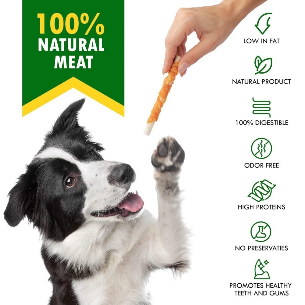 Dog Sticks Wrapped With Chicken – Natural Grain-Free Chew Treats - Image 6