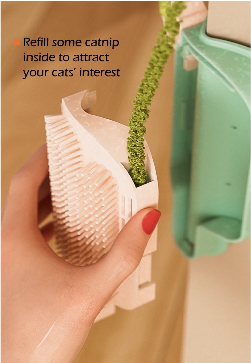 Cat Self Grooming Brush – Popsicle-Shaped Corner Massage Comb & Scratcher - Image 4
