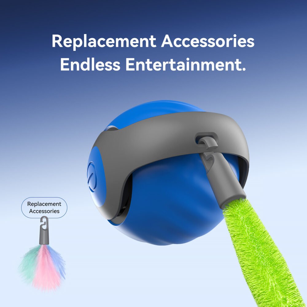 Smart Interactive Cat Ball – Type-C Rechargeable Automatic Cat Toy - Image 9