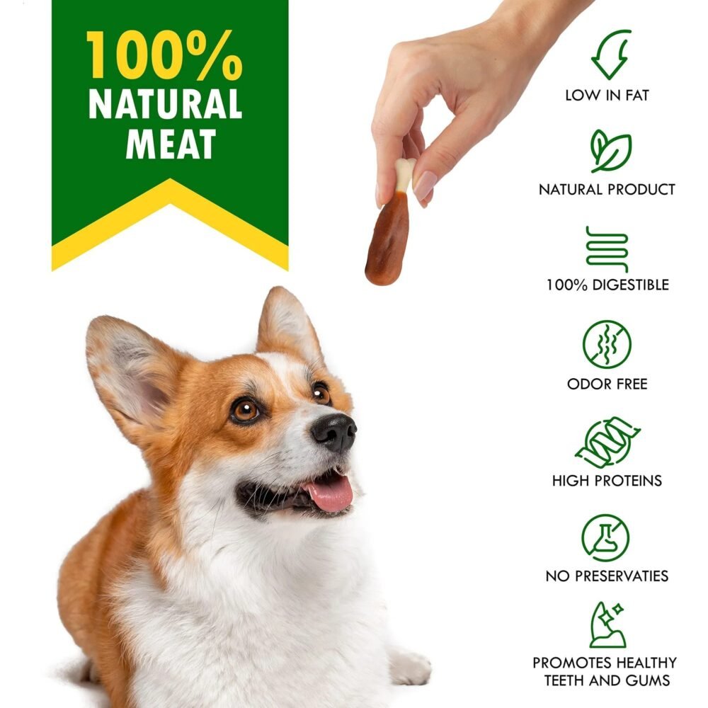 Dog Calcium Bones – Chicken Wrapped, Grain-Free Rawhide-Free Chews - Image 7