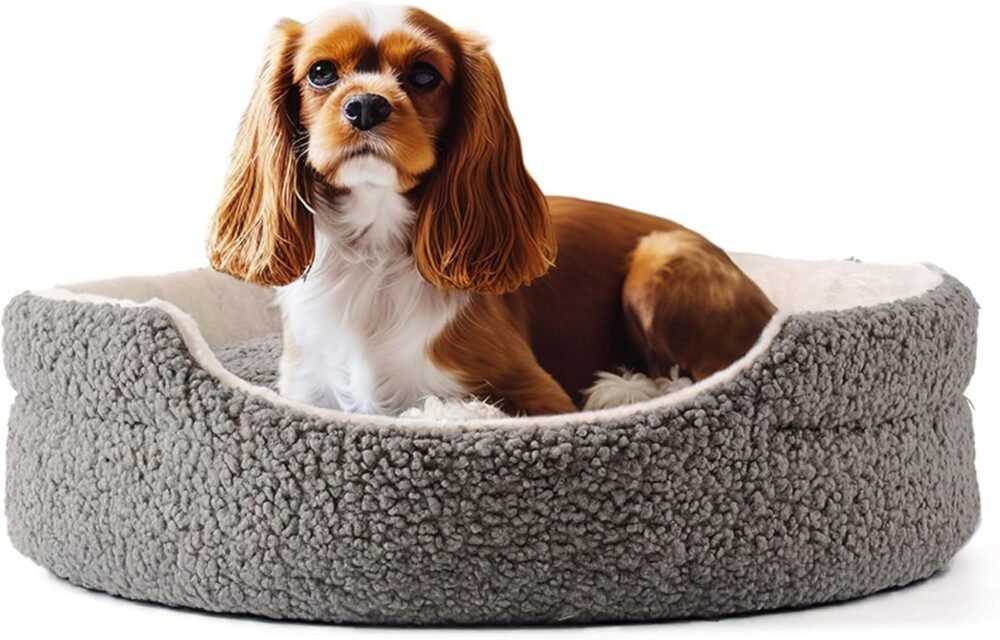 Washable Pet Bed – Orthopedic Plush Round Bed for Small Dogs & Cats - Image 3