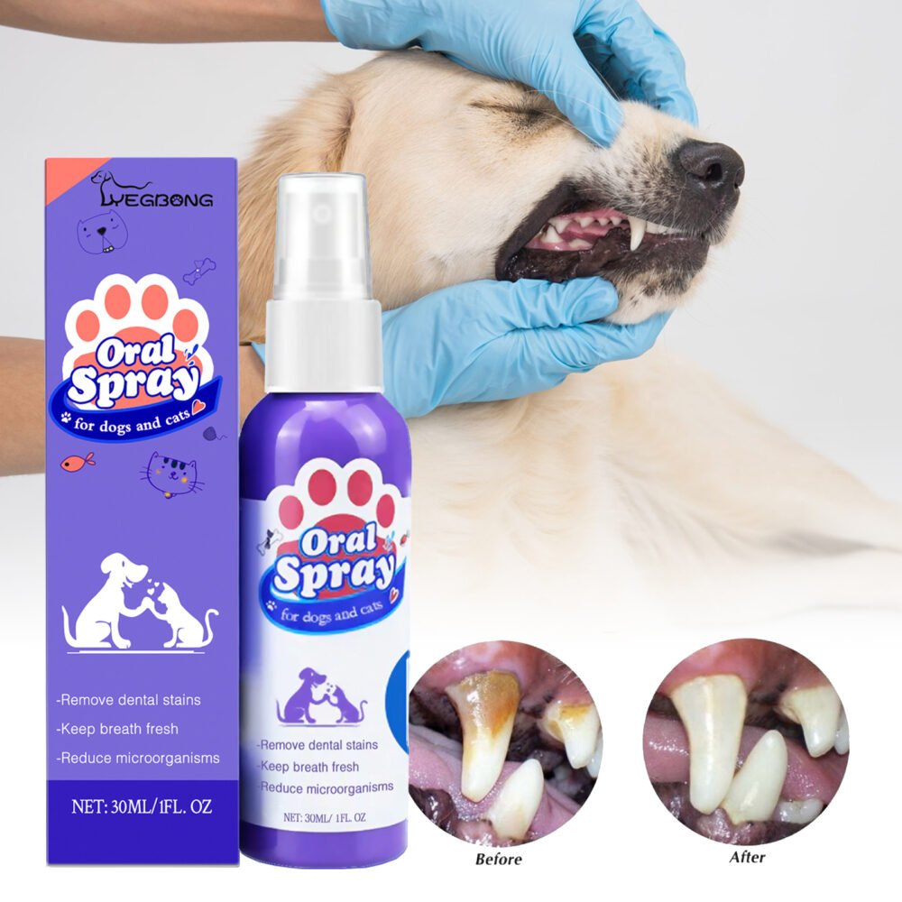 Cat And Dog Teeth Cleaning Spray – Fresh Breath & Tooth Stains Removal, Pet Oral Care Spray - Image 6