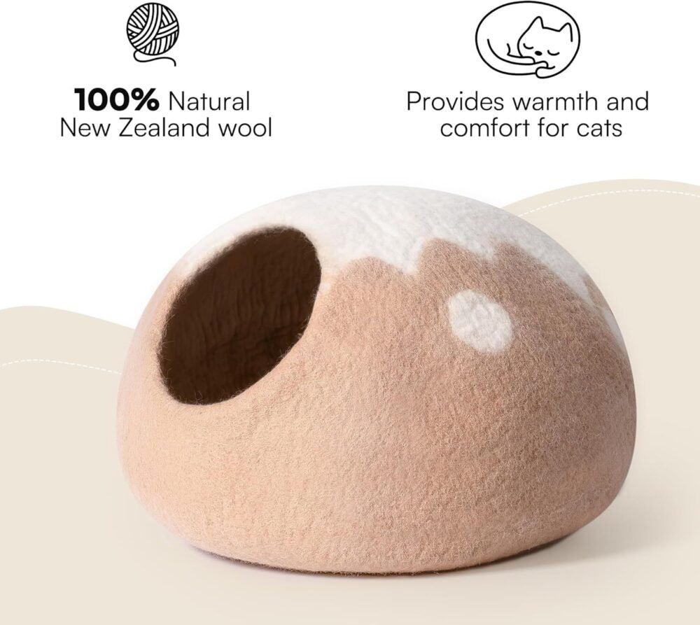 Handmade Felt Cat Bed - Image 3