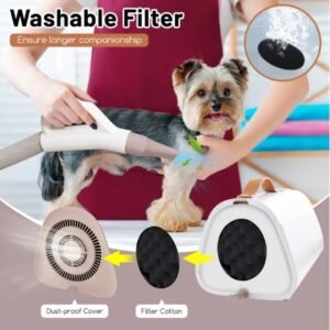 Dog Hair Dryer Ionic Pet Blower with Adjustable Temperature