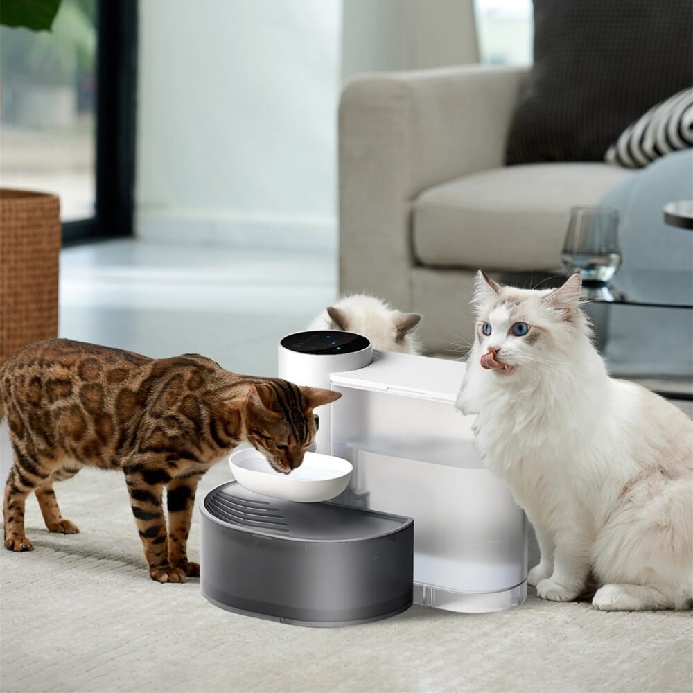 1Pc Smart Pet Water Fountain Automatic Cat Water Dispenser 3L Cordless Rechargeable Dog Water Fountain Self-Refill With 3 Adjustable Volume 3 Time Intervals Touch Control - Image 10